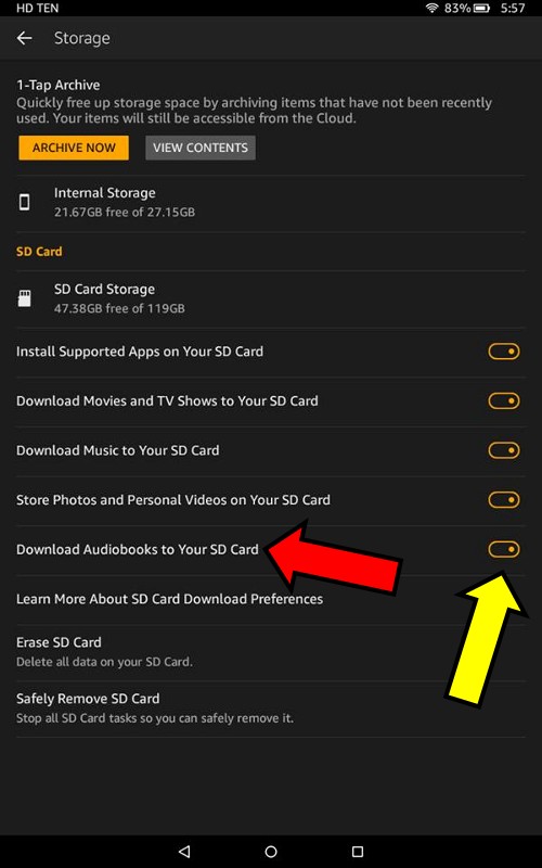 2015 Fire Tablet Software Update: You Can Now Save Audible Books To SD Card